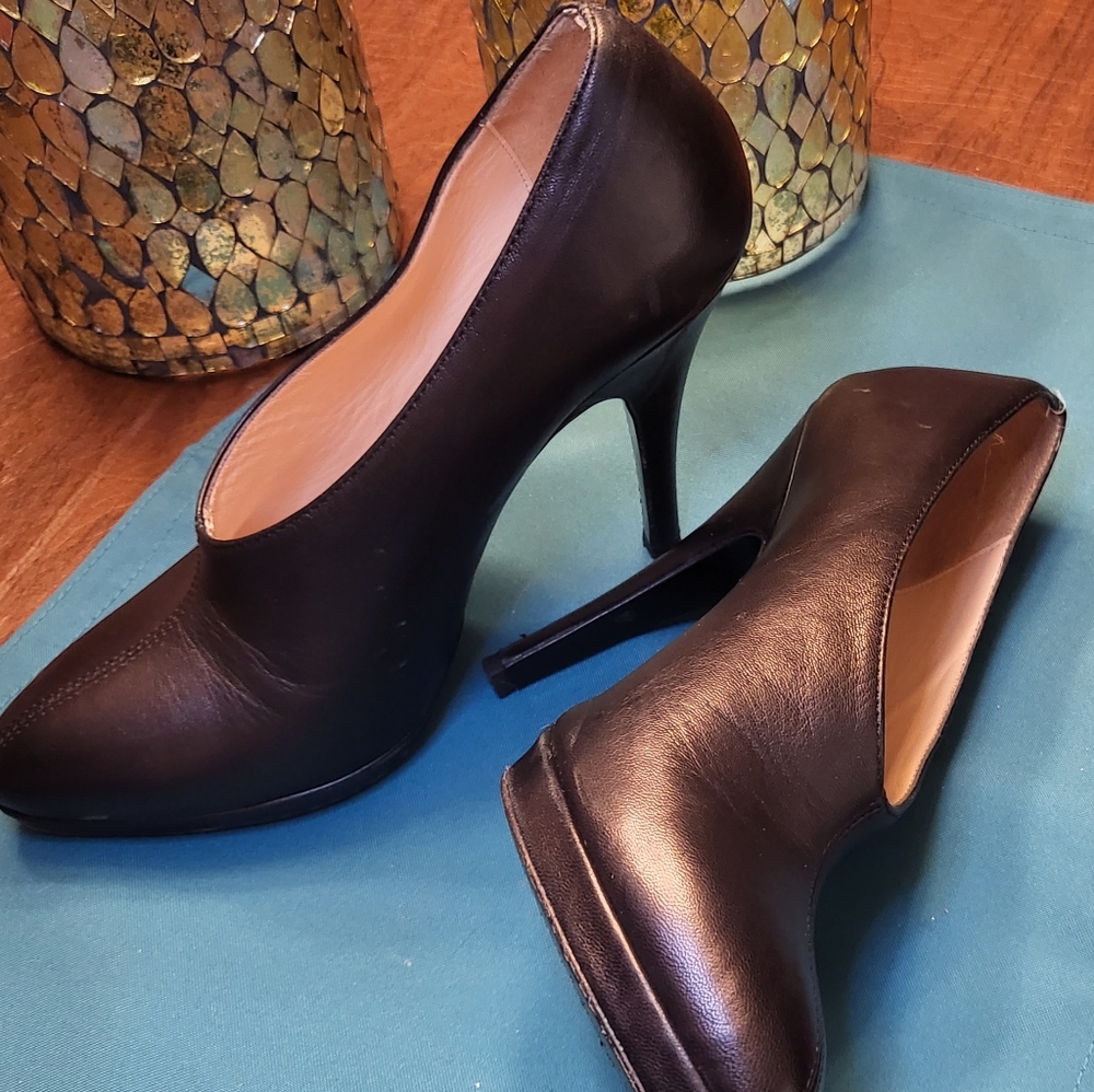 Claudia Ciuti Kristina black platform pumps shoes heels